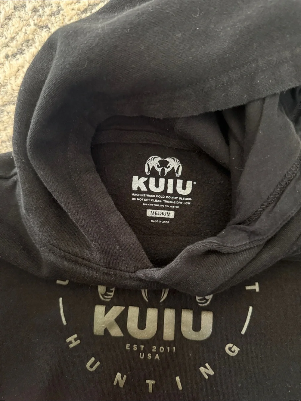 KUIU Black Hoodie